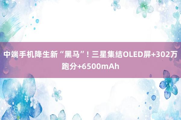 中端手机降生新“黑马”! 三星集结OLED屏+302万跑分+6500mAh